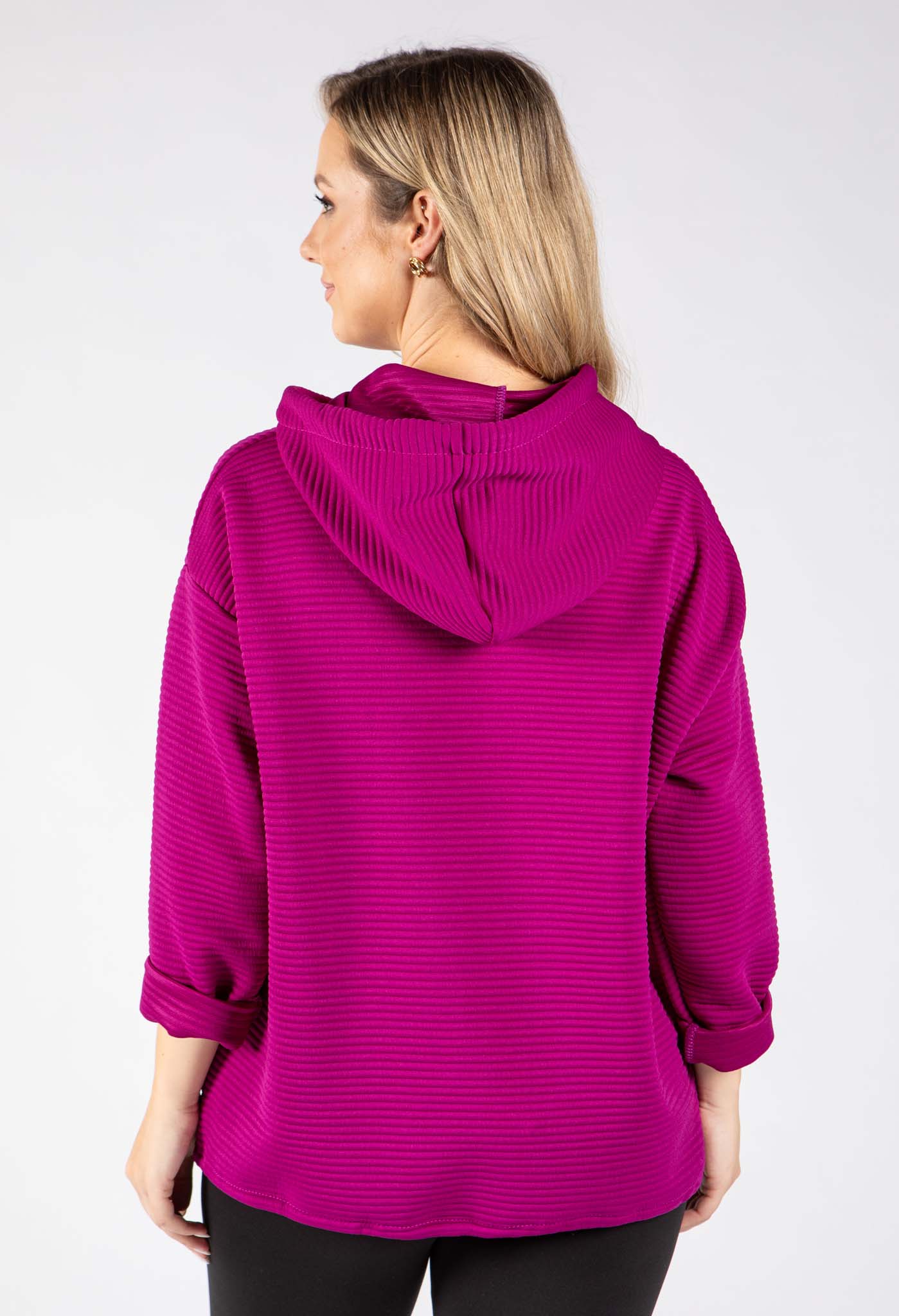 Ribbed Zip-Up Jacket