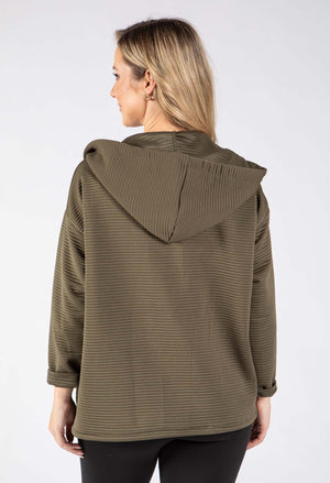 Ribbed Zip-Up Jacket