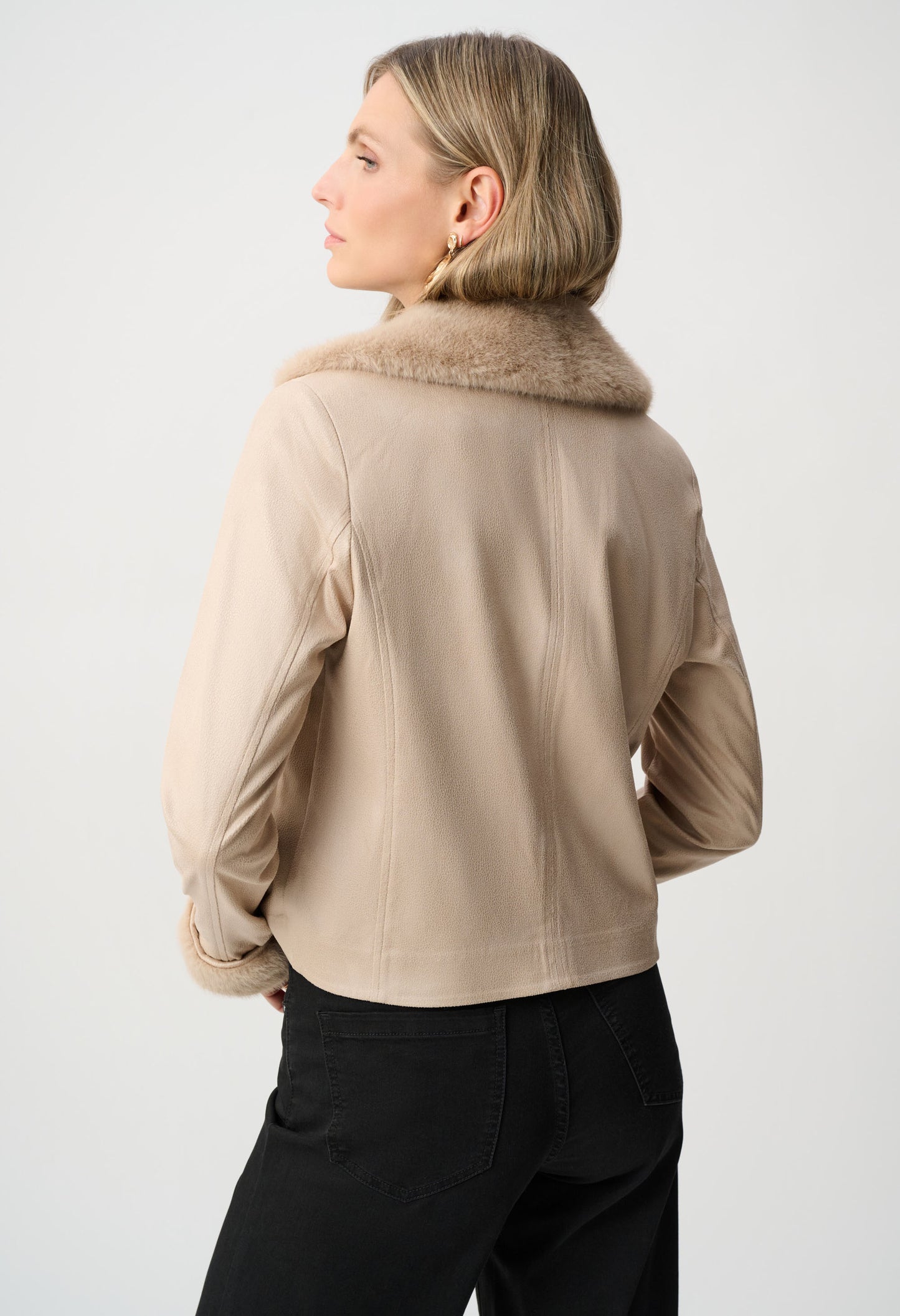 Foiled Faux Suede Jacket