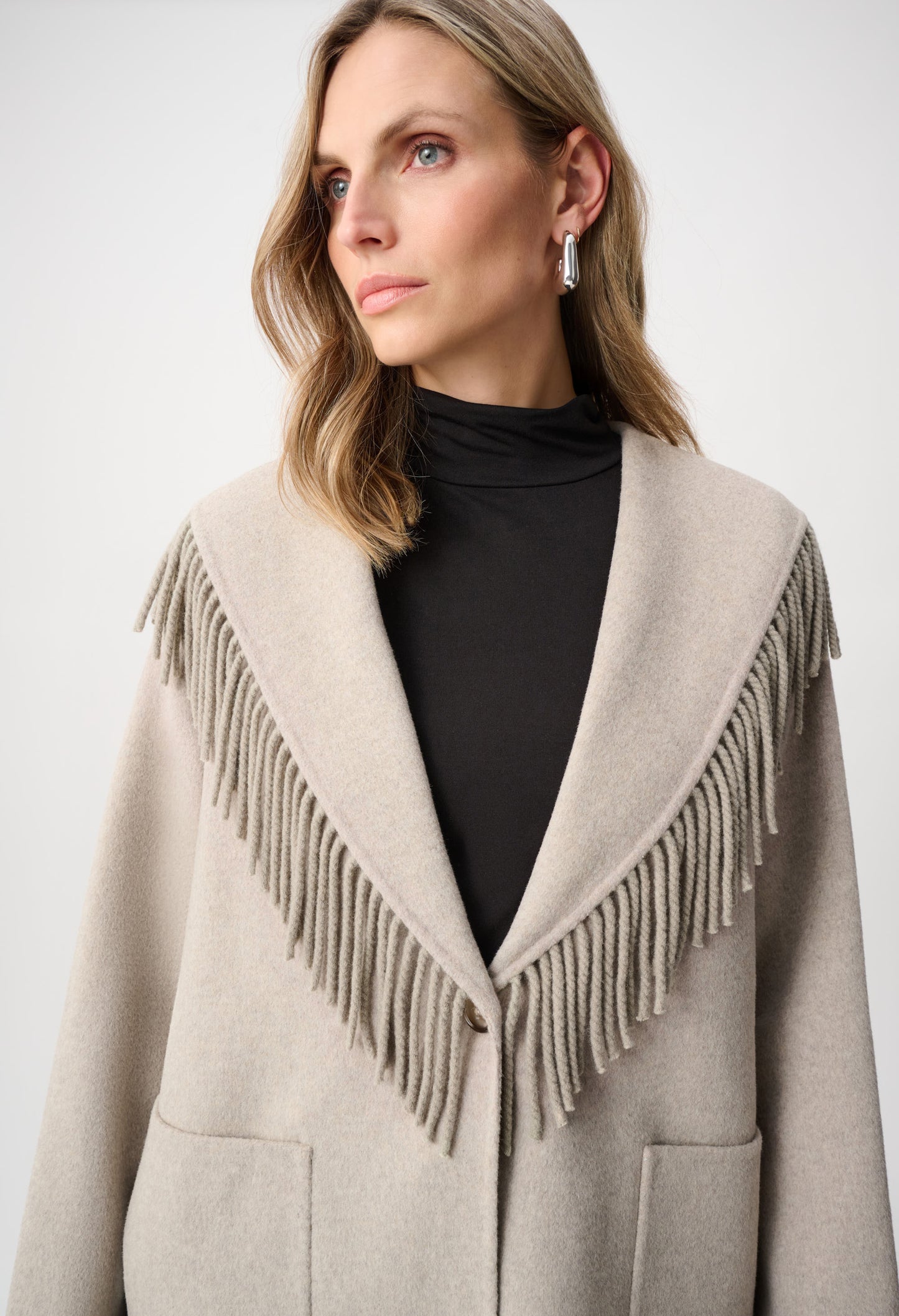 Fringe Detail Coat
