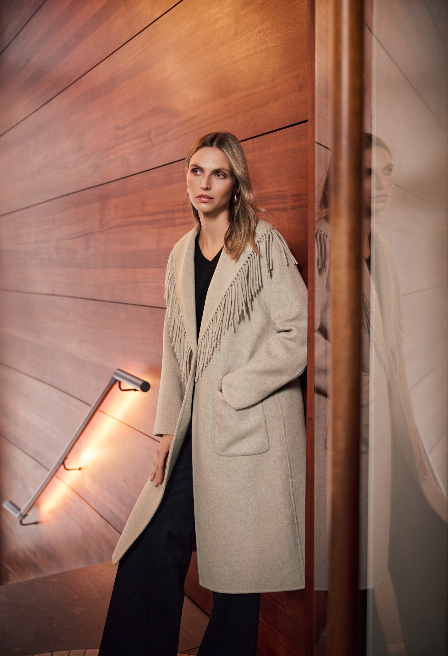 Fringe Detail Coat