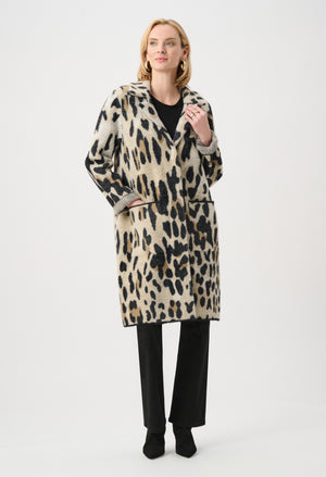 Animal Print Long Coat