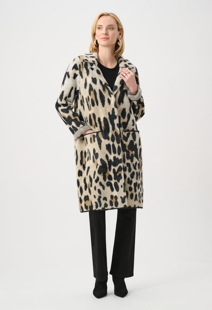 Animal Print Long Coat