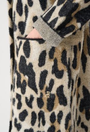 Animal Print Long Coat