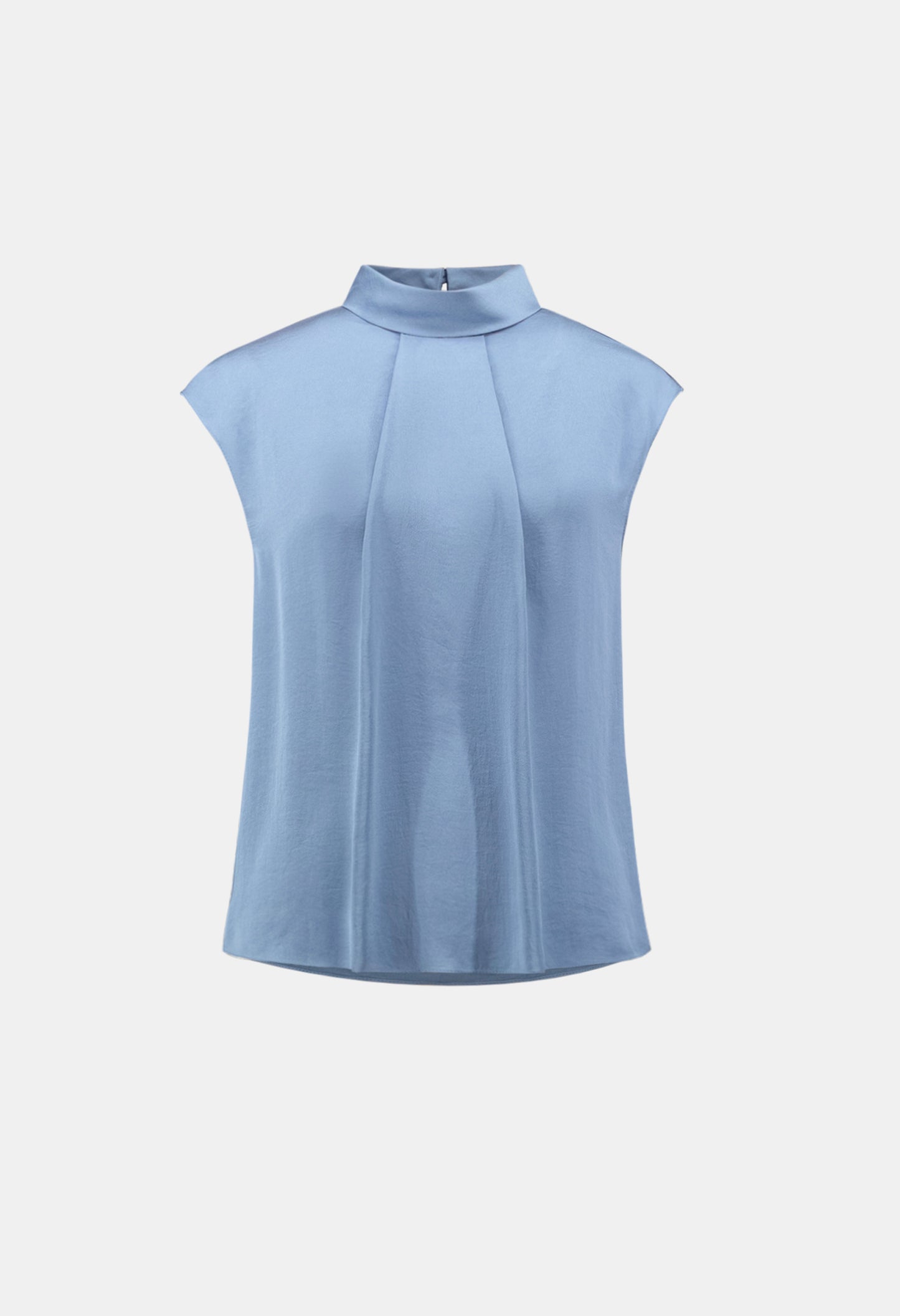 Cap Sleeve High Neck Blouse