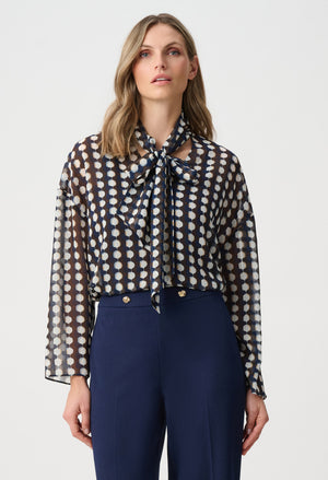 Chic Polka Dot Blouse