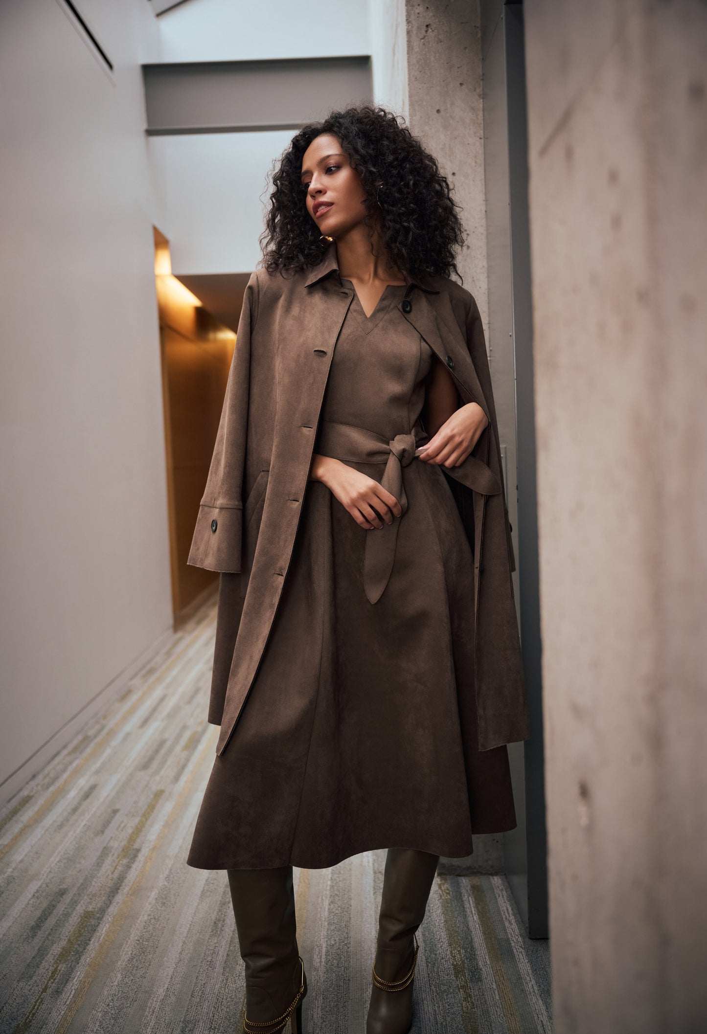 Classic Thigh-length Coat