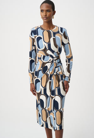 Knee-length Wrap Dress