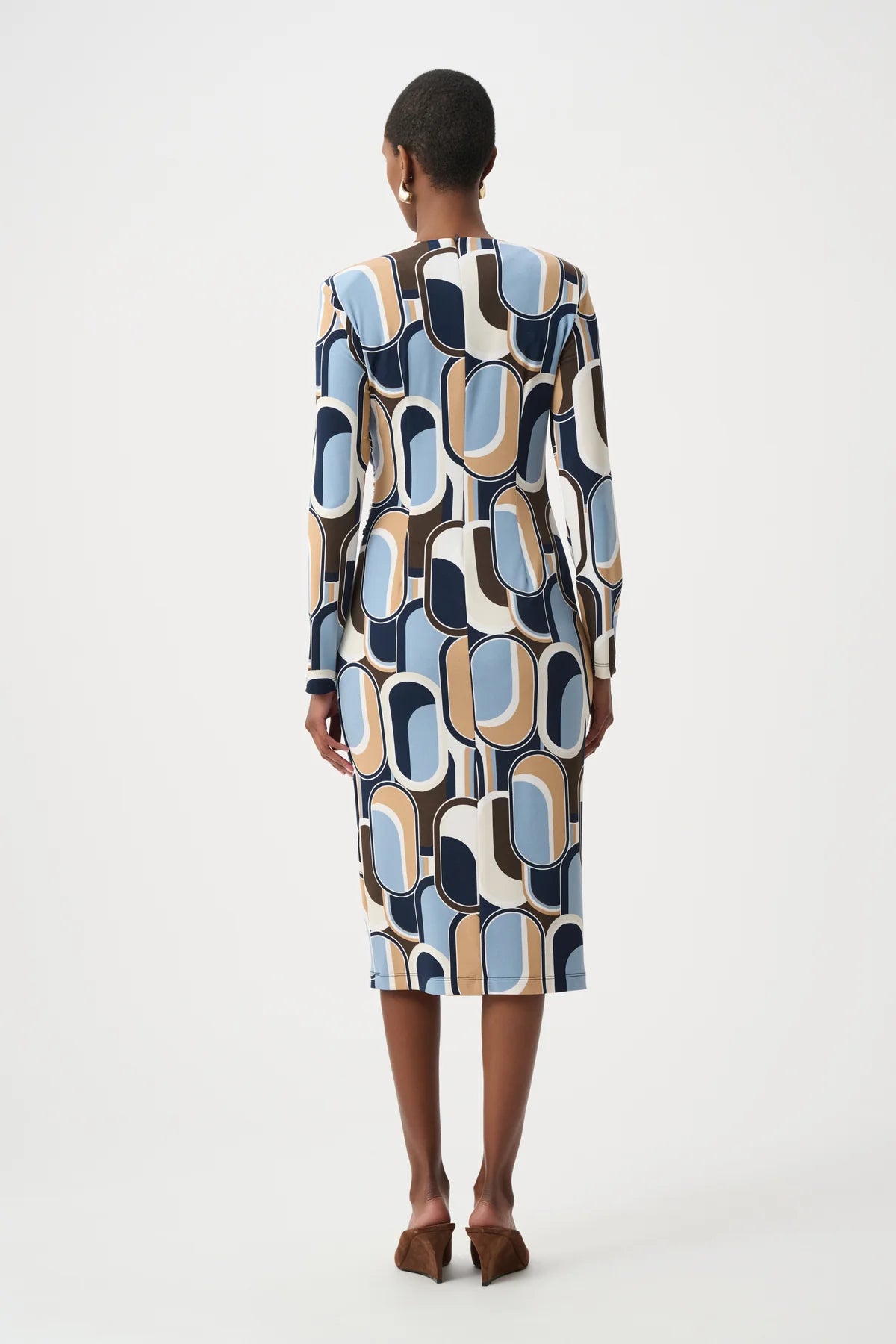 Knee-length Wrap Dress