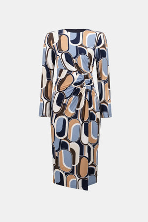 Knee-length Wrap Dress
