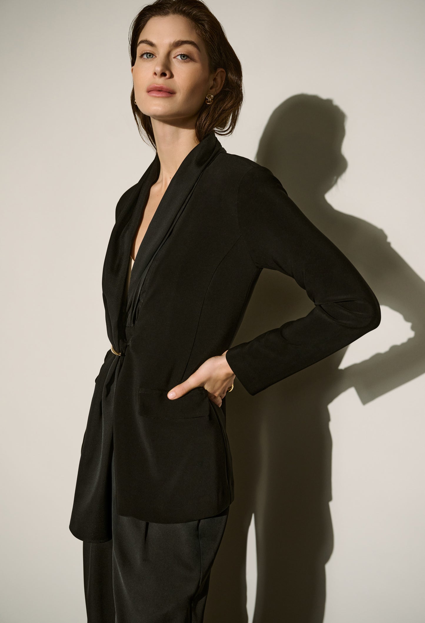 Open Front Belted Jacket