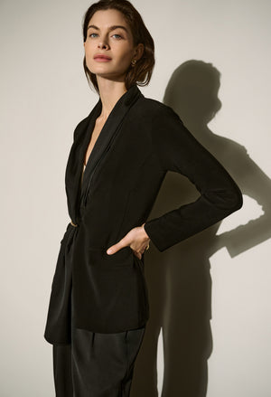 Open Front Belted Jacket