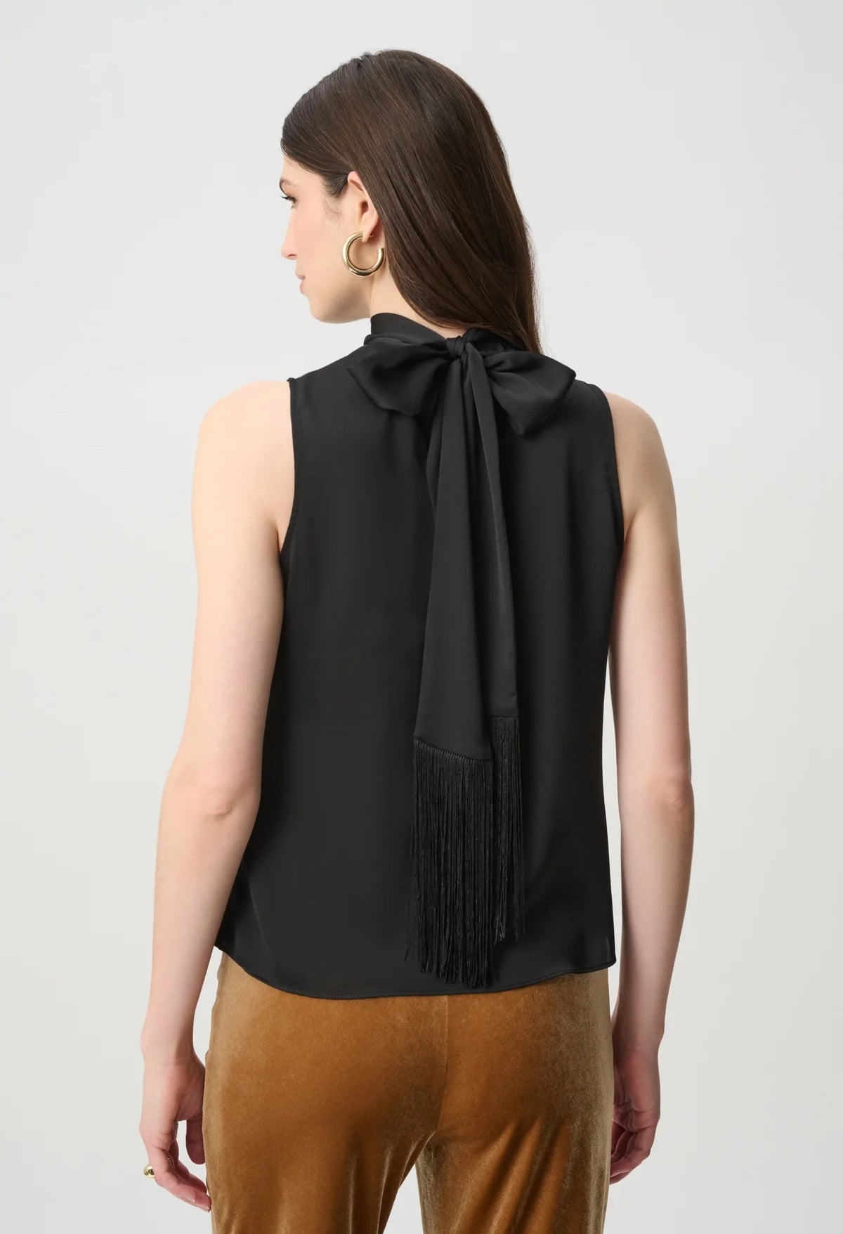 Satin Back Bow Halter Top