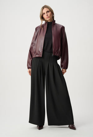 Mock-neck Bomber Jacket