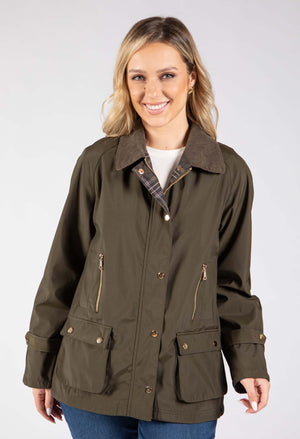 Corduroy Trim Jacket