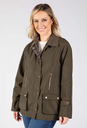 Corduroy Trim Jacket