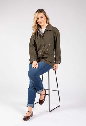 Corduroy Trim Jacket