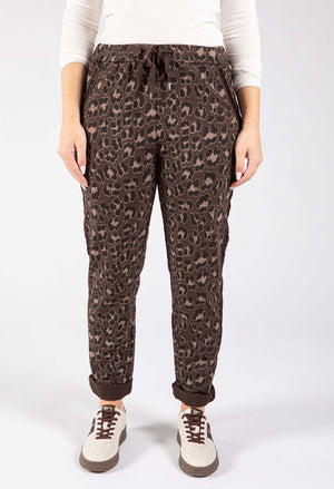 Leopard Print Side Detail Joggers