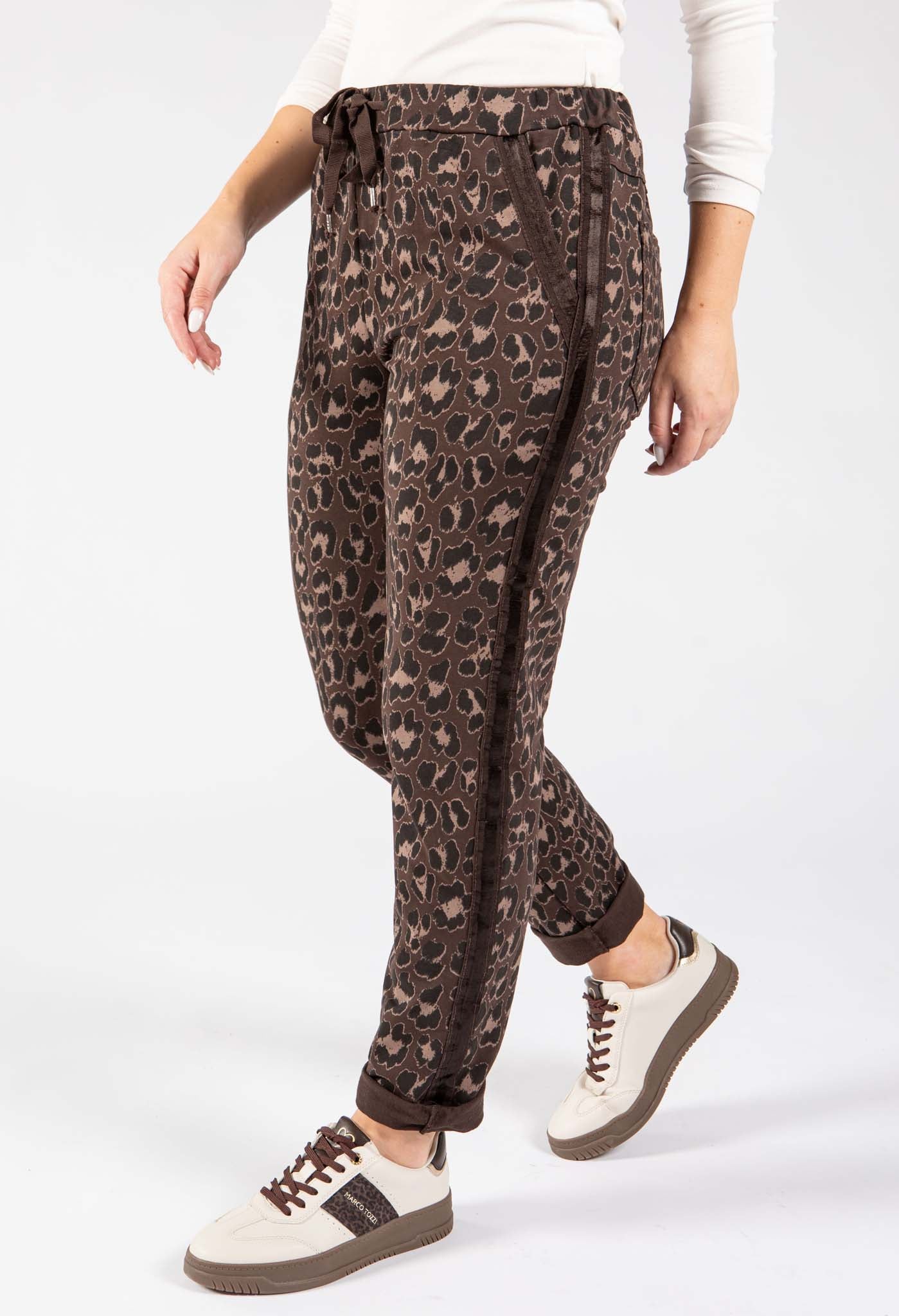 Leopard Print Side Detail Joggers