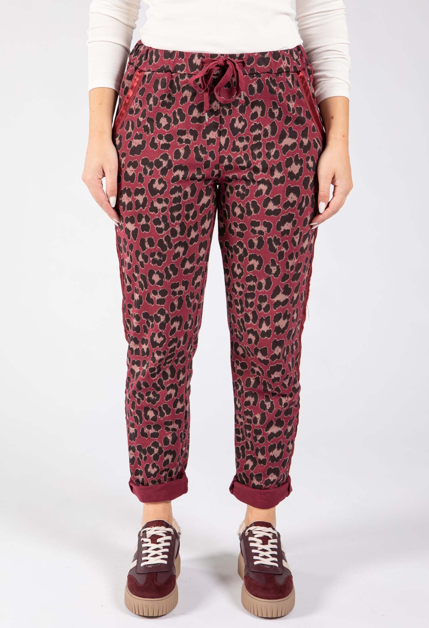 Leopard Print Side Detail Joggers