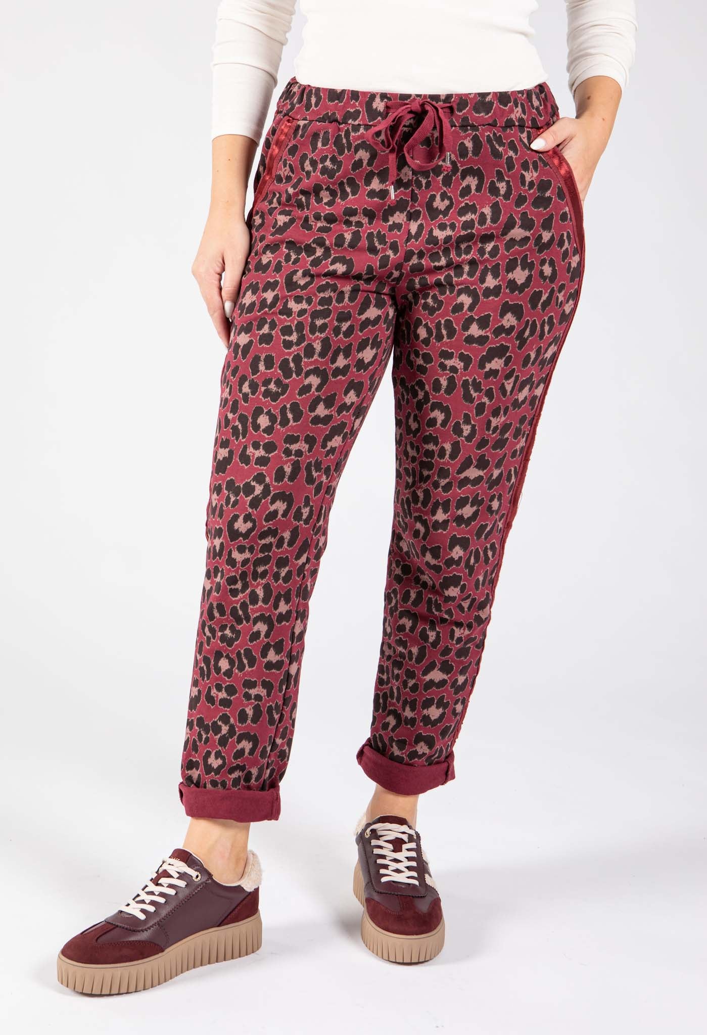 Leopard Print Side Detail Joggers