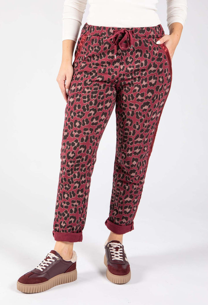Leopard Print Side Detail Joggers