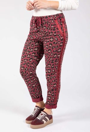 Leopard Print Side Detail Joggers