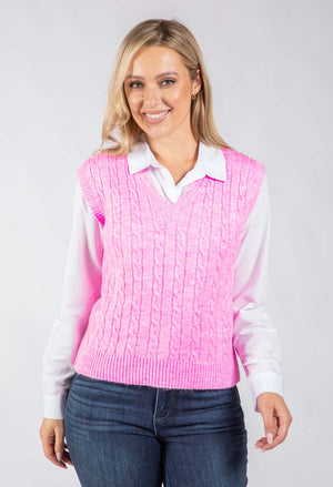 Curragh Cable Knit Vest