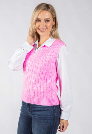Curragh Cable Knit Vest