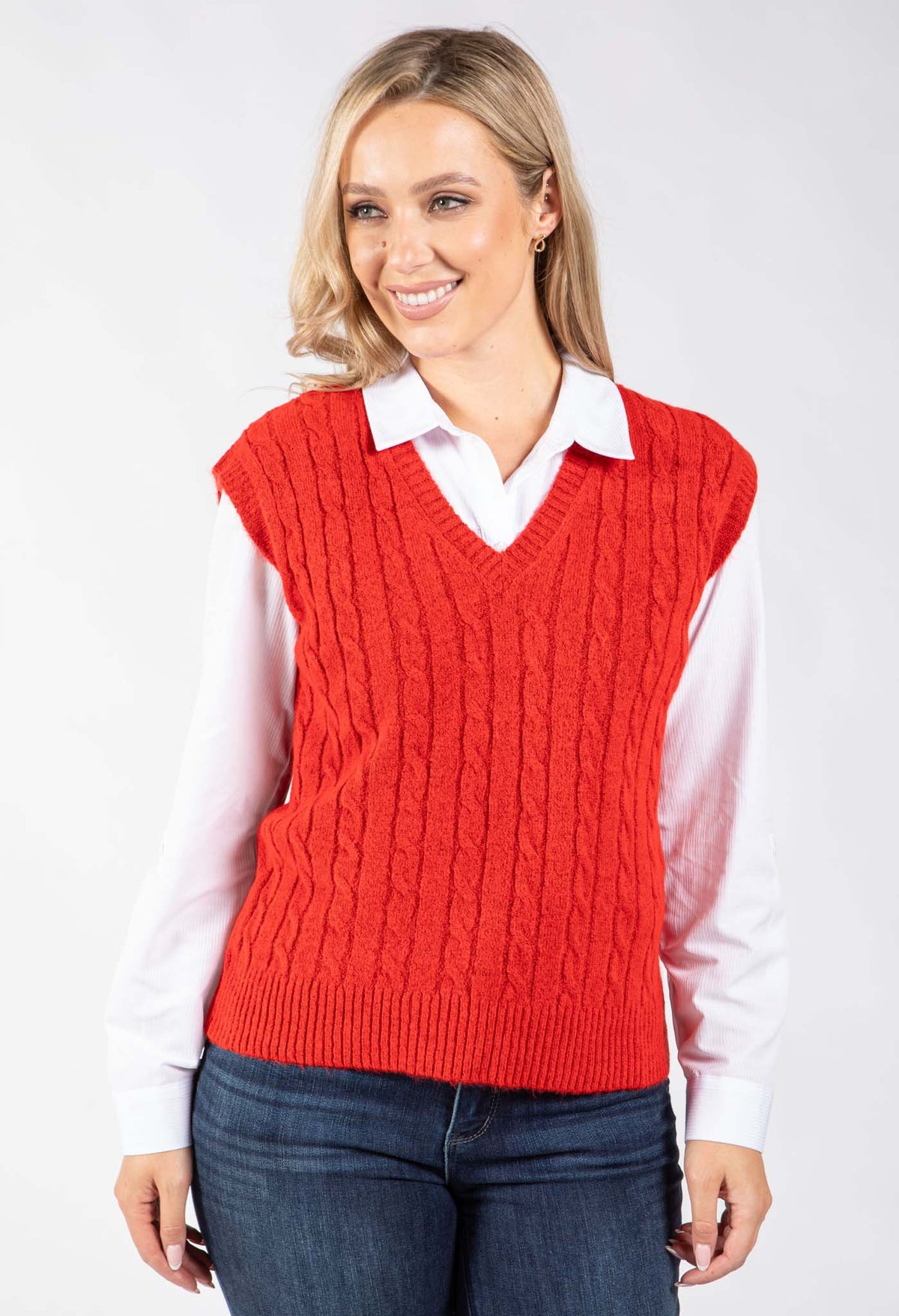 Curragh Cable Knit Vest
