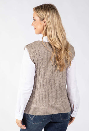 Curragh Cable Knit Vest