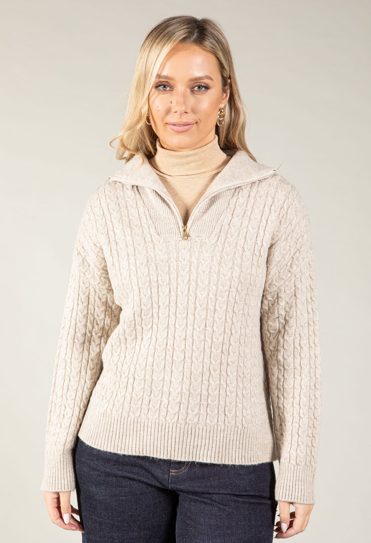 Kaia Half Zip Knit