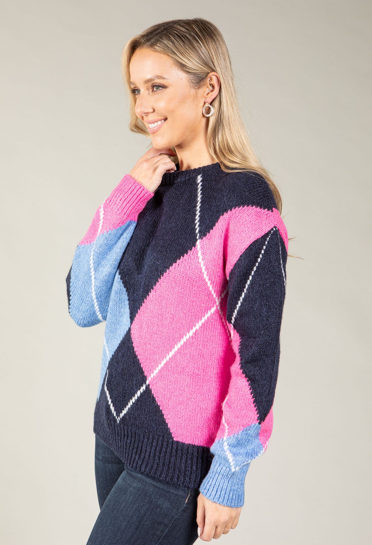 Aragon Argyle Knit Jumper