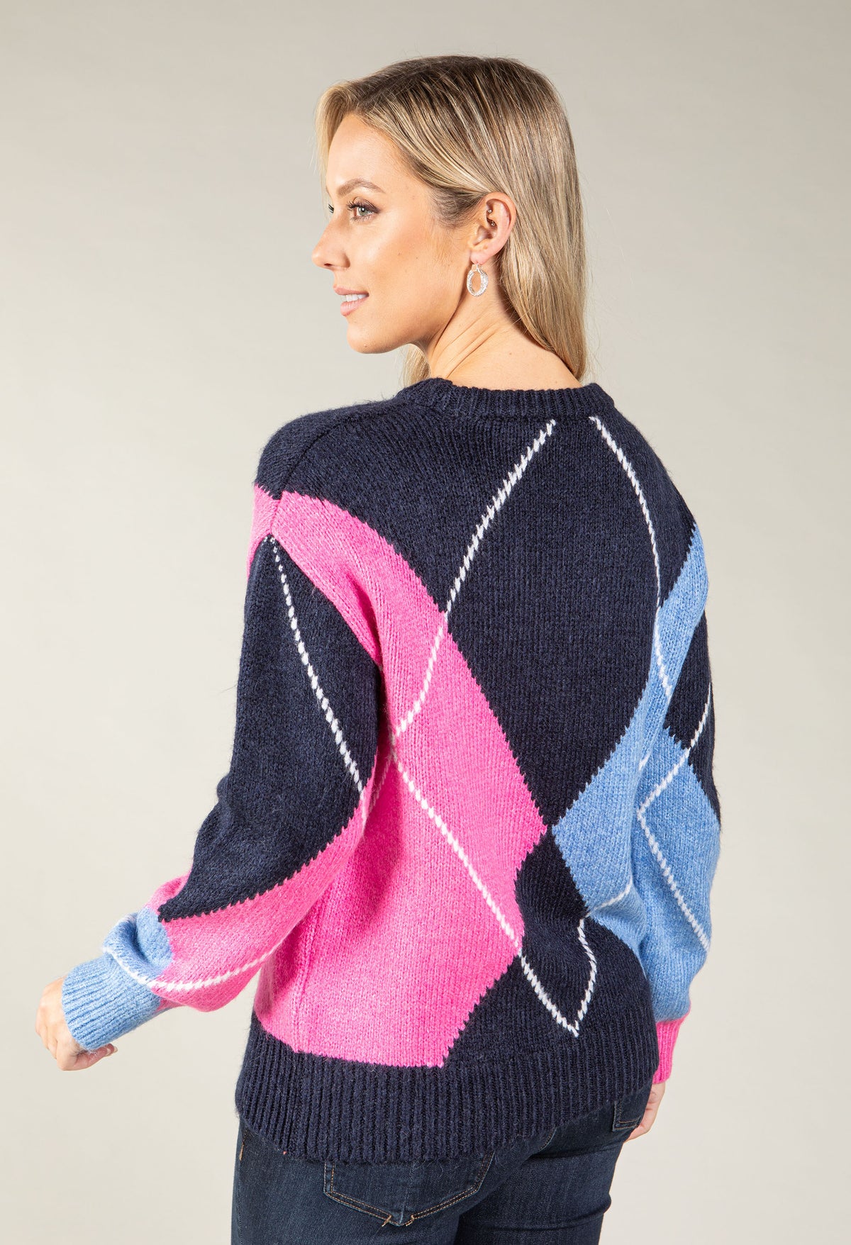 Aragon Argyle Knit Jumper