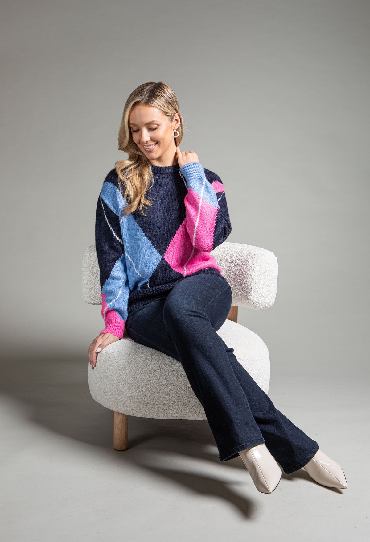 Aragon Argyle Knit Jumper