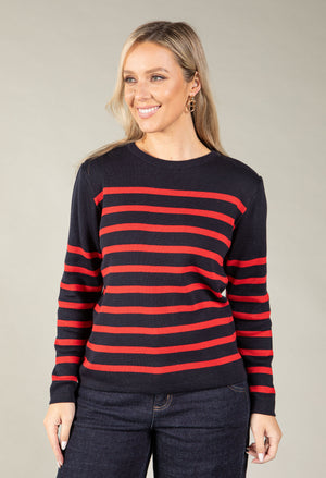 Striped Fine Knit Jumper