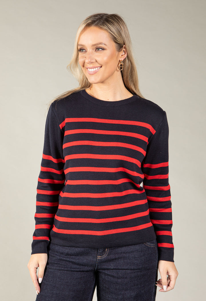 Striped Fine Knit Jumper