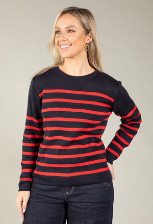 Striped Fine Knit Jumper