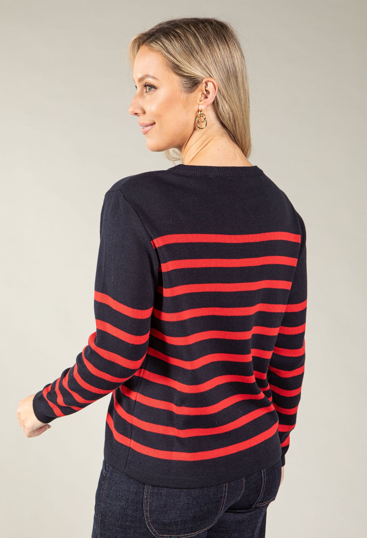 Striped Fine Knit Jumper