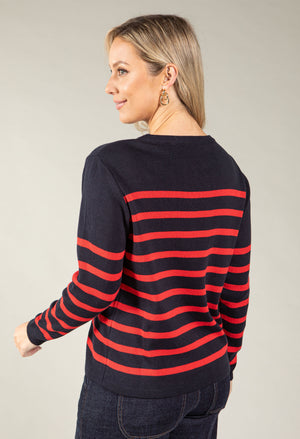 Striped Fine Knit Jumper