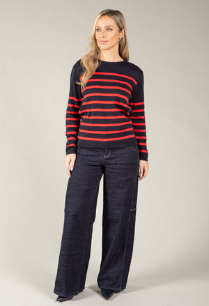Striped Fine Knit Jumper