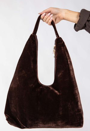 Velvet Sequin Tote Bag