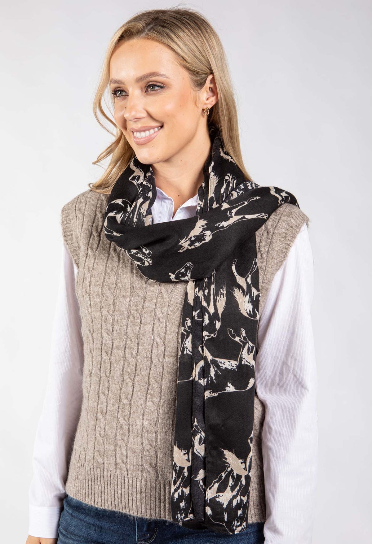Horse Print Scarf