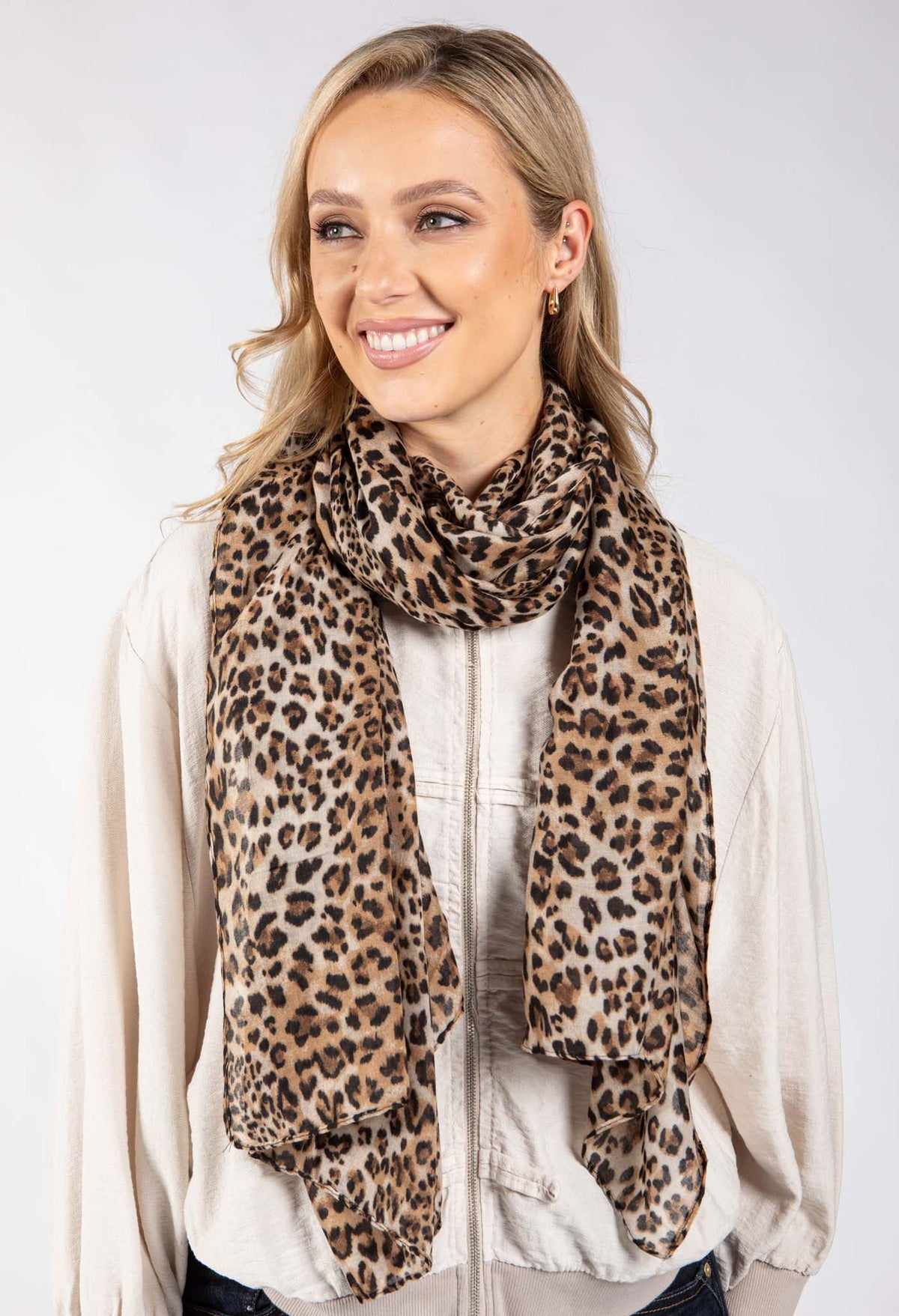 Leopard Print Scarf
