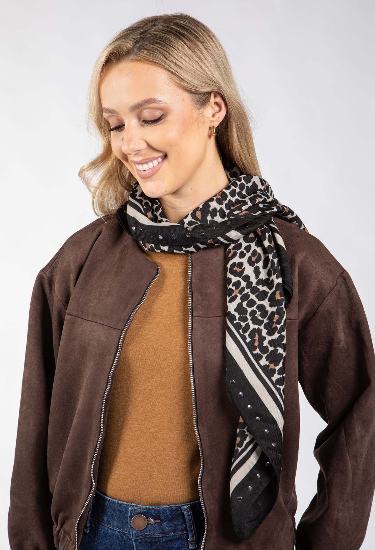 Leopard Print Scarf