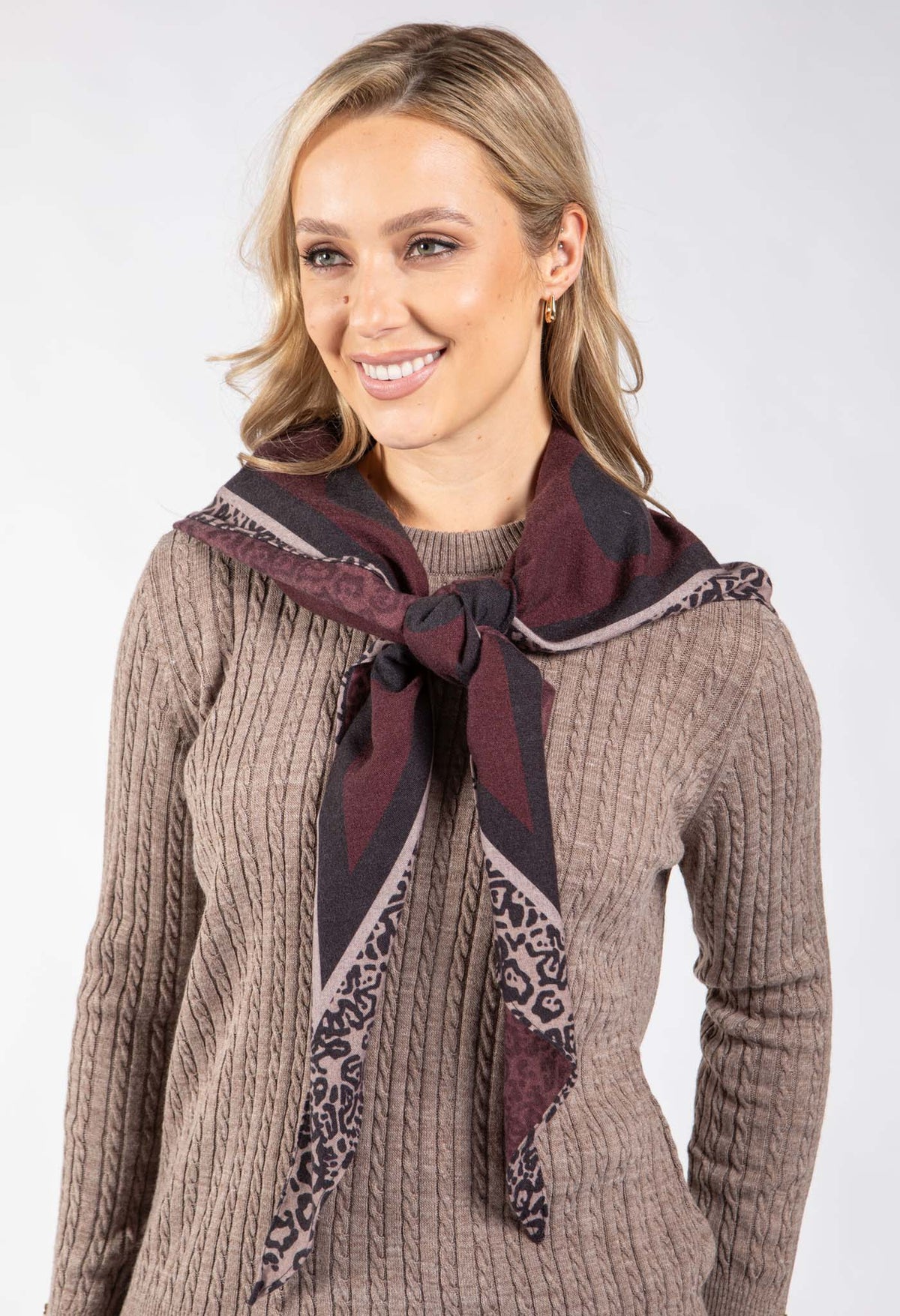 Leopard & Polka Dot Scarf
