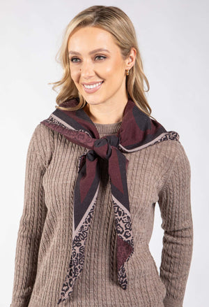 Leopard & Polka Dot Scarf