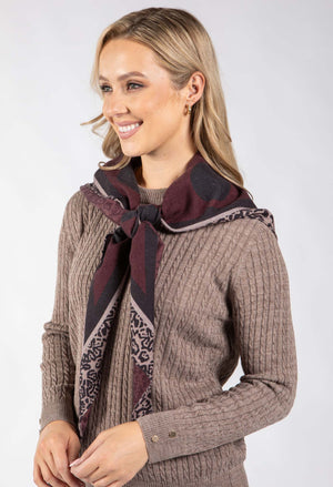 Leopard & Polka Dot Scarf