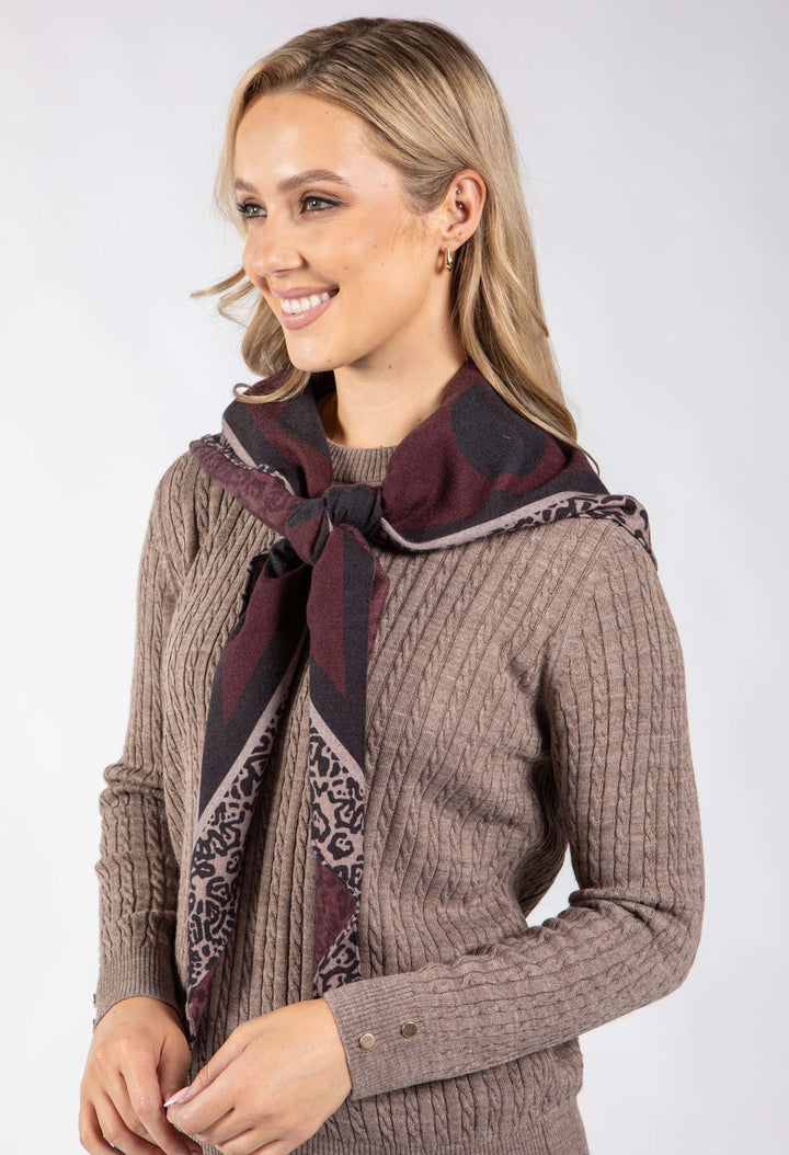 Leopard & Polka Dot Scarf