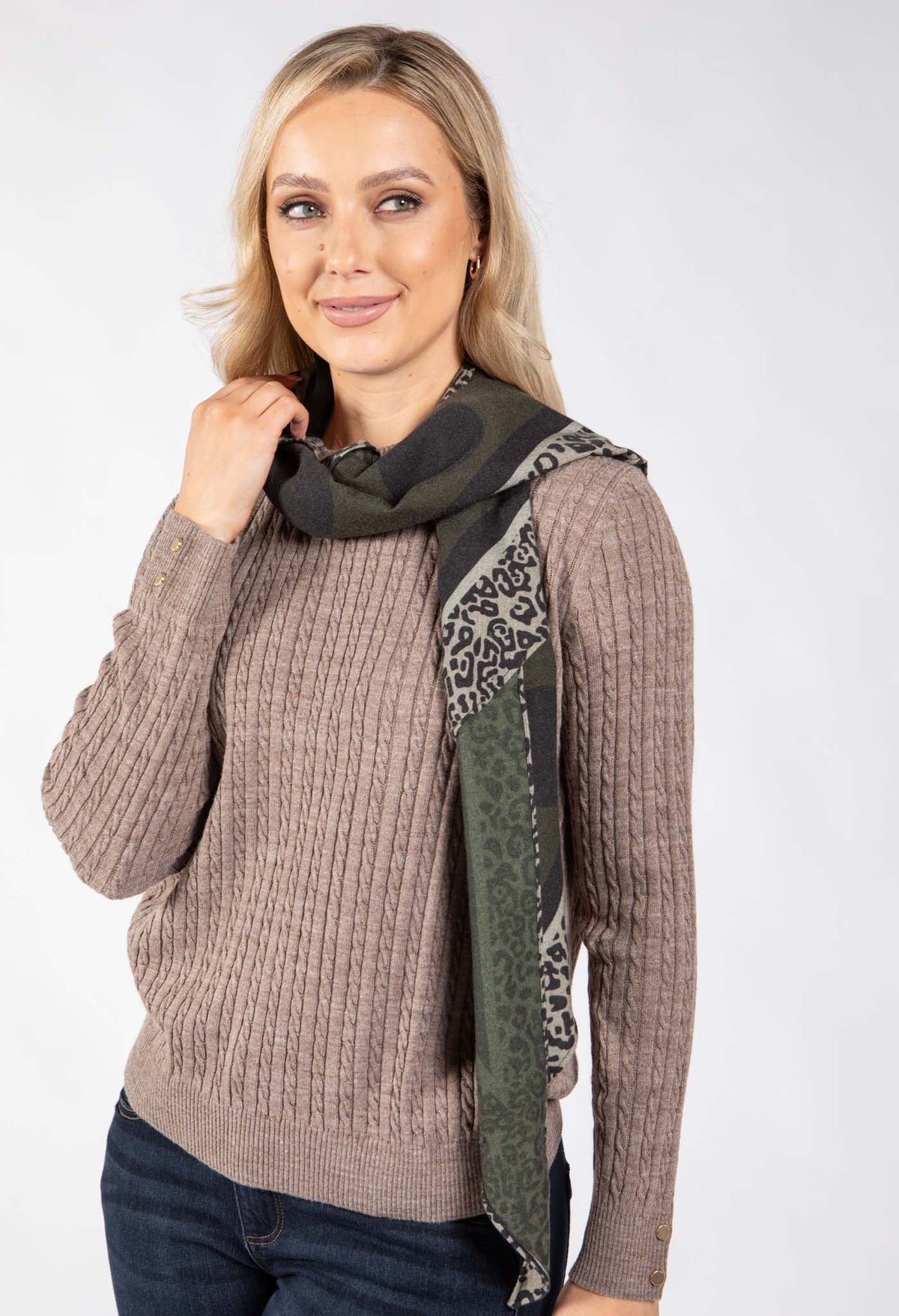 Leopard & Polka Dot Scarf